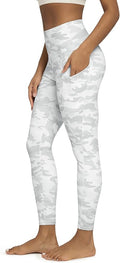 ODODOS Women's High Waisted Yoga Leggings with Pockets, Tummy Control Non See Through Workout Athletic Running Yoga Pants