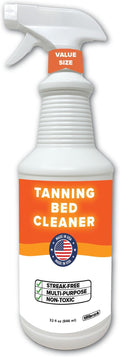 Tillbrook 32 oz Tanning Bed Cleaner Streak-Free, Universal Cleaning Spray for Non-Porous Surfaces and Acrylic – Covers 500 sq ft – Safe & Non-Toxic