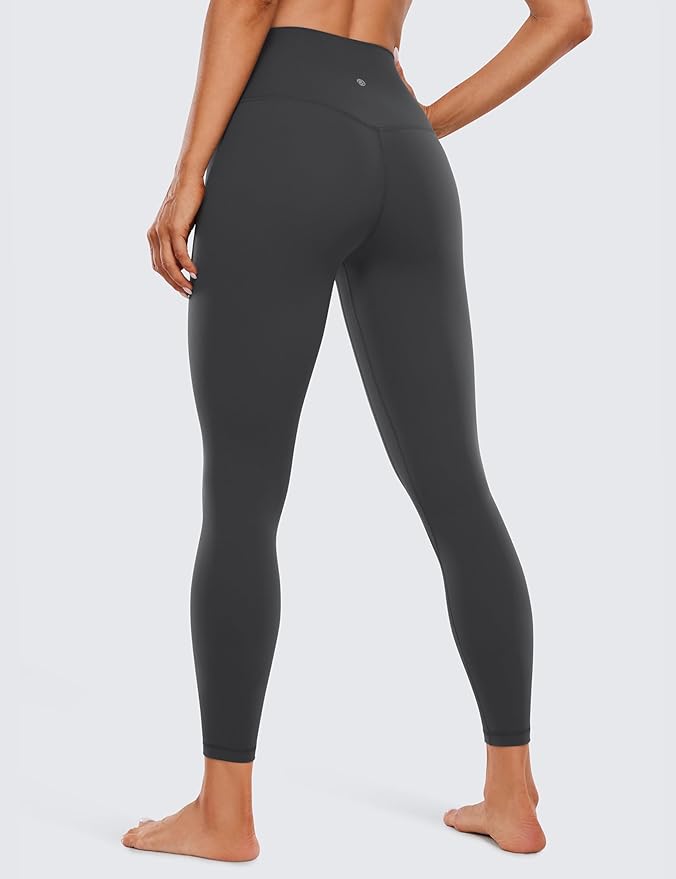 CRZ YOGA Women's Hugged Feeling Compression Leggings - Thick High Waisted Workout Leggings 25"