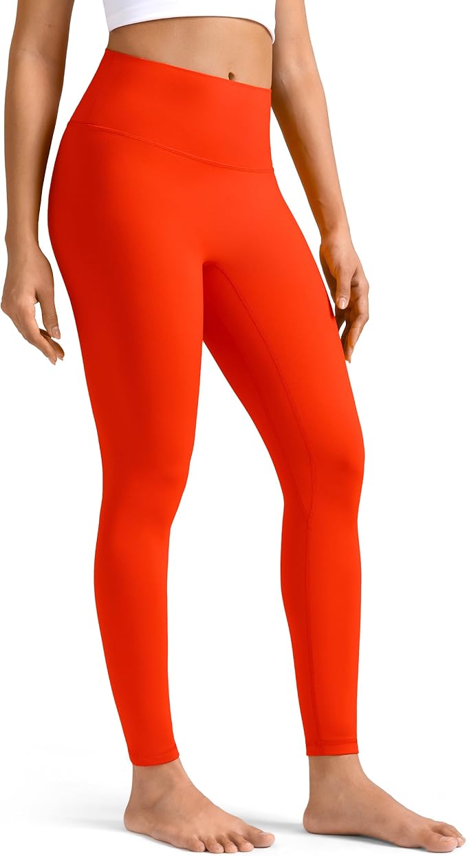 Colorfulkoala Dreamlux No Front Seam Leggings for Women 25"/28" Inseam, High Waisted Buttery Soft Yoga Pants