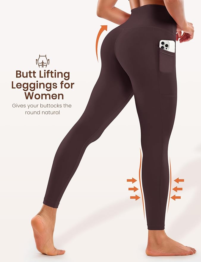 Laite Hebe Leggings for Women - High Waisted Full Length Buttery Soft Yoga Pants for Workout Athletic Daily