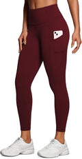 CRZ YOGA Naked Feeling Workout Leggings Pockets 25'' - High Waisted Womens Yoga Pants Running Tights