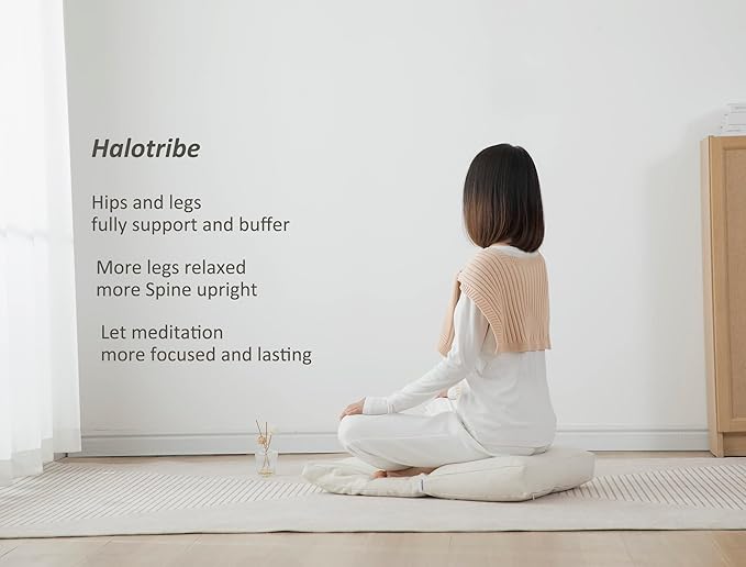 Meditation Cushion,Meditation Pillow and Zabuton 2-in-1 Portable Design(50 * 70CM).
