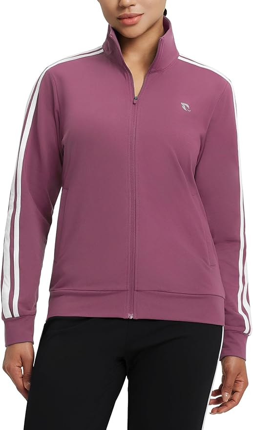 baleaf Women's Fleece Running Jackets Full Zip Warm Sweatshirts Jackets Winter Cold Weather Workout Athletic Sports Leisure