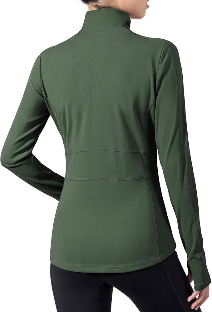 VUTRU Women's Workout Yoga Jacket Full Zip Running Athletic Track Jacket
