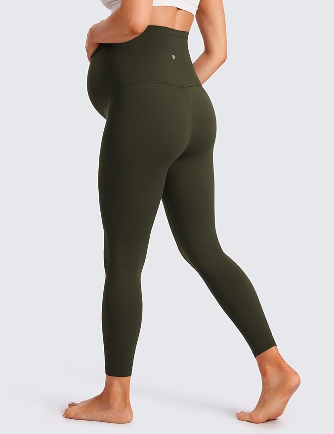 CRZ YOGA Butterluxe Maternity Leggings 25" - Over The Belly Buttery Soft Workout Activewear Yoga Womens Pregnancy Pants