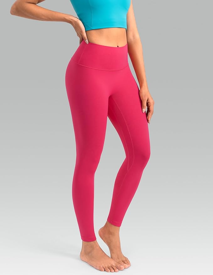 Colorfulkoala Dreamlux No Front Seam Leggings for Women 25"/28" Inseam, High Waisted Buttery Soft Yoga Pants