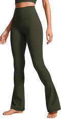 CRZ YOGA Butterluxe Mini Flared Leggings 30"/31.5"/33'' - High Waist Bootcut Casual Lounge Women Yoga Pants with Pocket