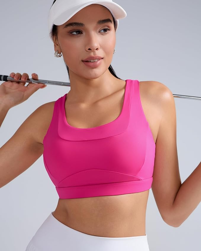 RUNNING GIRL Sports Bras for Women High Support,Molded Cup High Impact Sports Bra Racerback Workout Yoga Running Bra