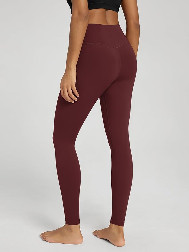 ODODOS Women's Cross Waist Yoga Leggings with Inner Pocket, 23"/25"/28" Gathered Crossover Workout Yoga Pants