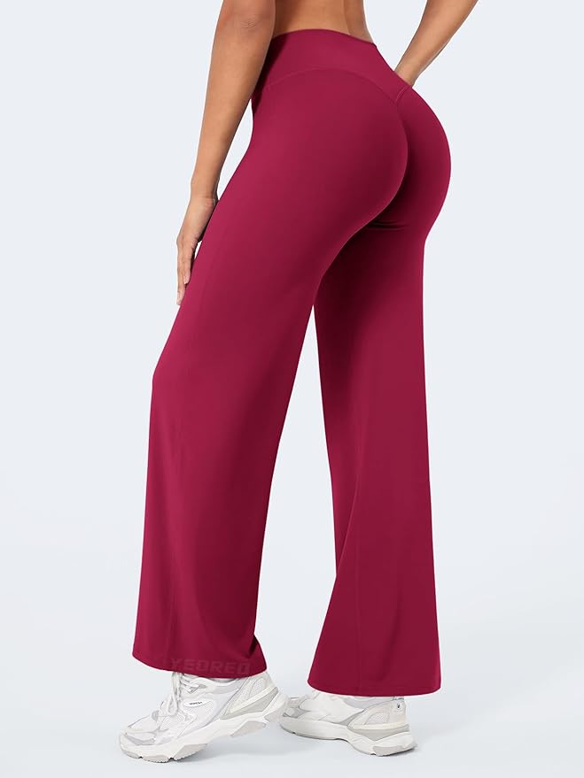 YEOREO Workout Leggings Womens No Front Seam Straight Leggings 29"/ 31.5"/ 33"/ 35" High Waist Buttery Eddiy Gym Yoga Pants