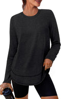 XIEERDUO Women's Workout Tops Long Sleeve Quick Dry Shirts for Hiking Running S-3XL
