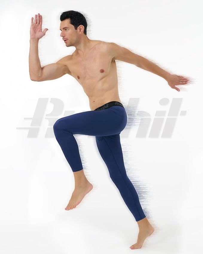Runhit Men’s Compression Pants Running Tights Workout Leggings Athletic Base Layer Pants for Sports Yoga Basketball