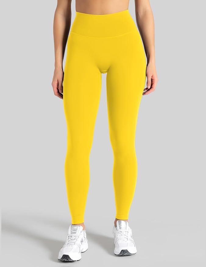 Unthewe Naked-Feel No Front Seam Leggings for Women - High Waisted Buttery Soft Workout Yoga Pants 25"
