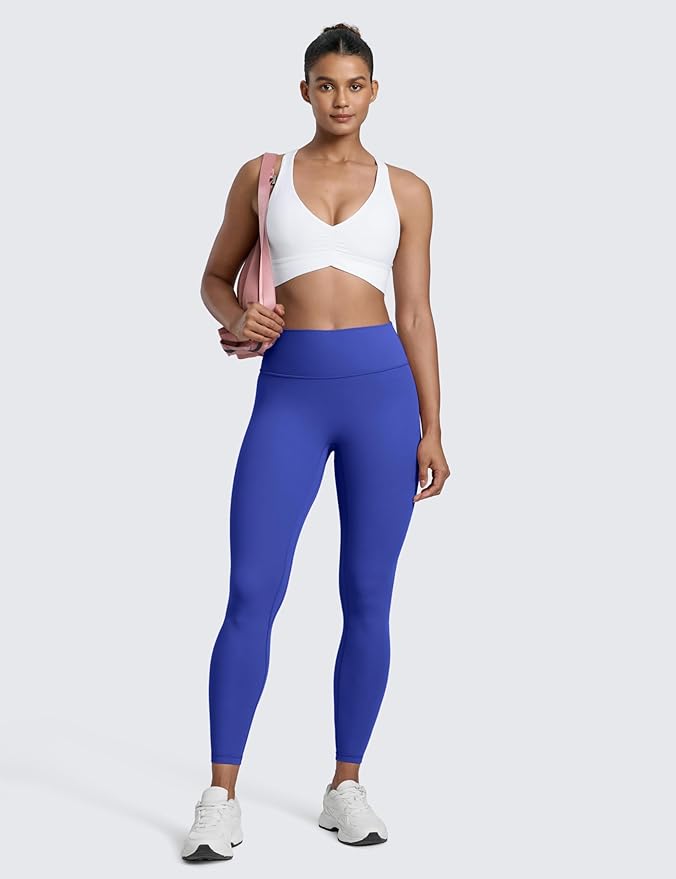 CRZ YOGA Secretsculpt Butterlift Workout Leggings 25" - No Front Seam High Waisted Womens Yoga Pants Booty Scrunch Butt