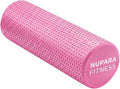 Foam Roller for Back, Legs, and Deep Tissue Muscles. Muscle Roller for Running, Cycling, Sports, Exercise, Recovery, Physical Therapy, Yoga, and Pilates. (Pink, 18 inch - Large)