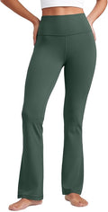 CRZ YOGA Butterluxe Flare Leggings 29"/30.5"/32"/33.5" - High Waist Bootcut Wide Leg Lounge Womens Yoga Pants with Pocket