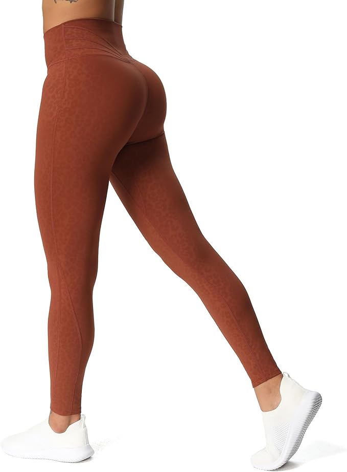 Aoxjox High Waisted Workout Leggings for Women Trinity Yoga Pants 26.5"