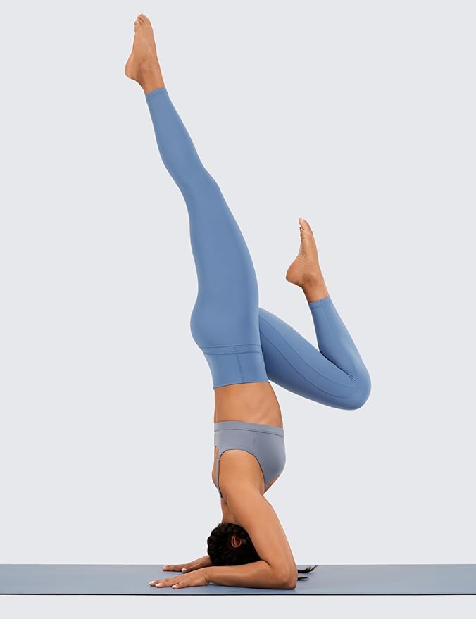 CRZ YOGA Naked Feeling Workout Leggings 25'' - High Waist Yoga Training Tight Womens Pants