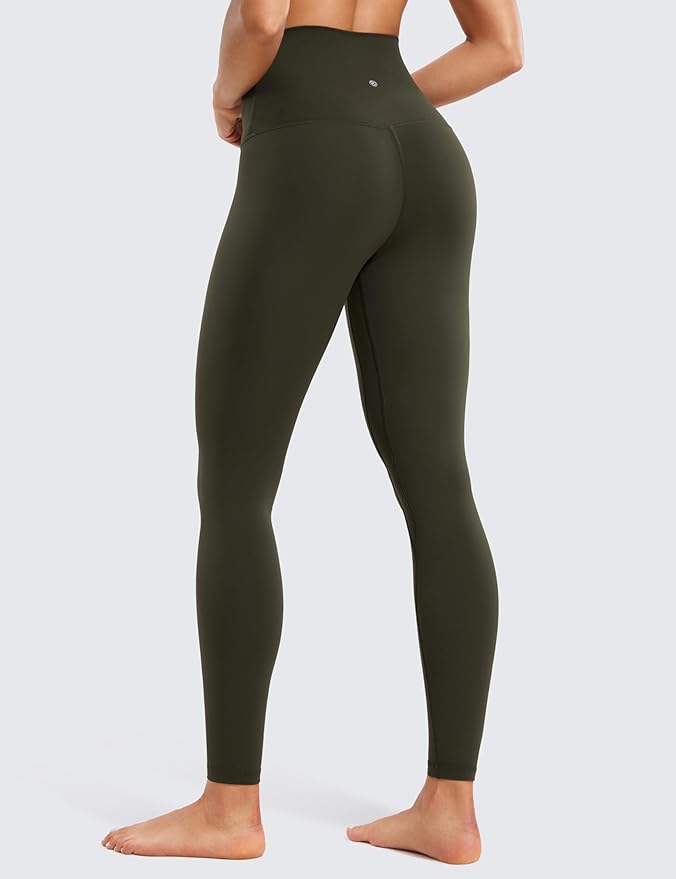CRZ YOGA Butterluxe Super High Waist Leggings 28" - Full Length Buttery Soft Womens Yoga Pants Over Belly