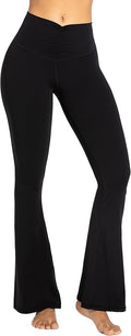 Sunzel Flare Leggings, Crossover Yoga Pants with Tummy Control, High-Waisted and Wide Leg
