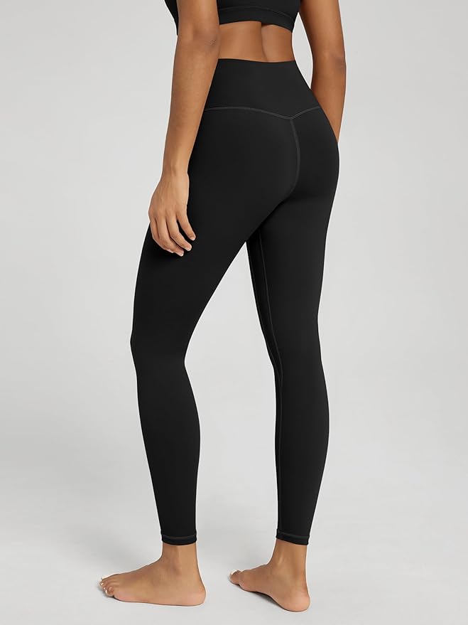 ODODOS Women's Cross Waist Yoga Leggings with Inner Pocket, 23"/25"/28" Gathered Crossover Workout Yoga Pants