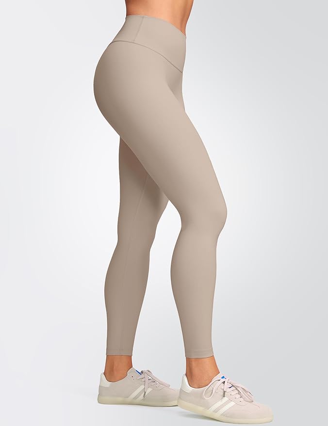 INGIA Womens High Waist No Front Seam Scrunch Butt Leggings Workouts 25 Inches V-Back Scrunch Booty Gym Yoga Pants