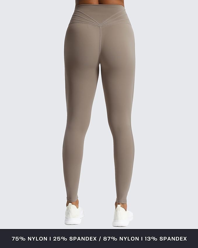 Aoxjox High Waisted Workout Leggings for Women Trinity Yoga Pants 26.5"