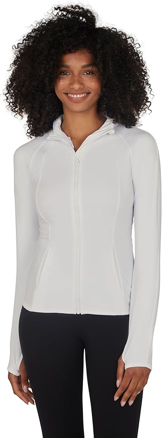 Yogalicious Womens Ultra Soft Lightweight Full Zip Yoga Jacket with Pockets
