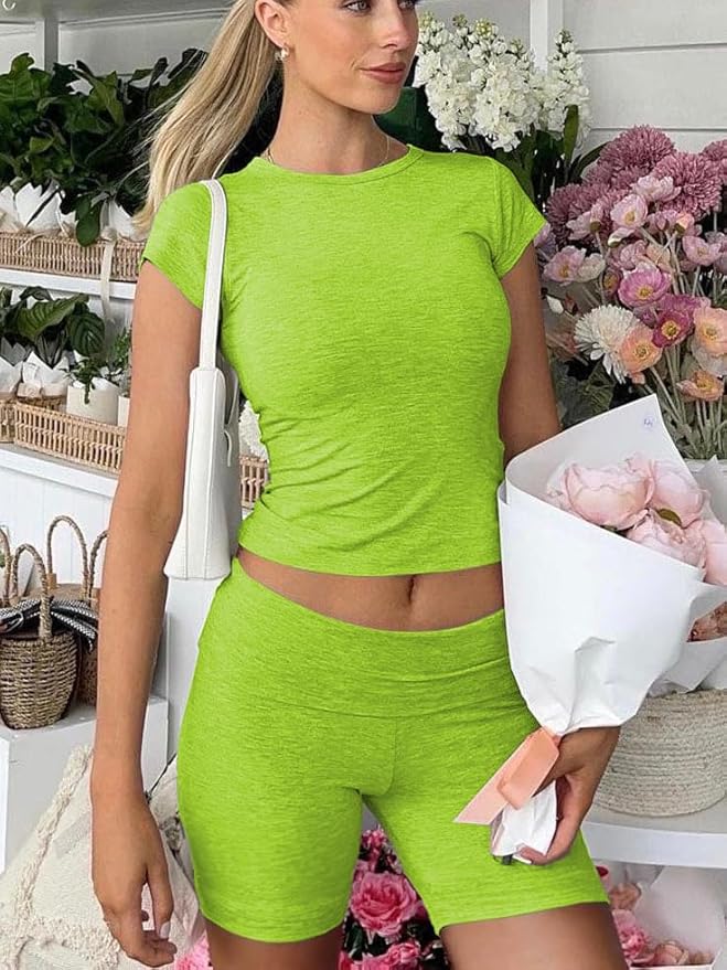 Nimsruc Two Piece Lounge Sets For Women short sets