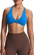 Aoxjox Women's Workout Sports Bras Fitness Satara Low Impact Bra Yoga Crop Tank