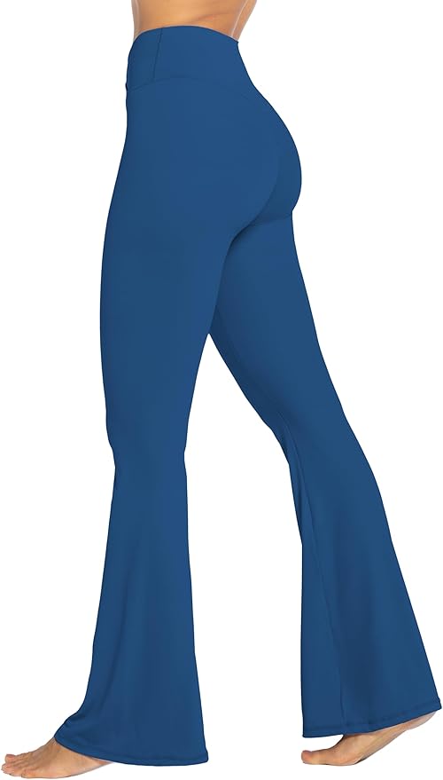Sunzel Flare Leggings, Crossover Yoga Pants with Tummy Control, High-Waisted and Wide Leg