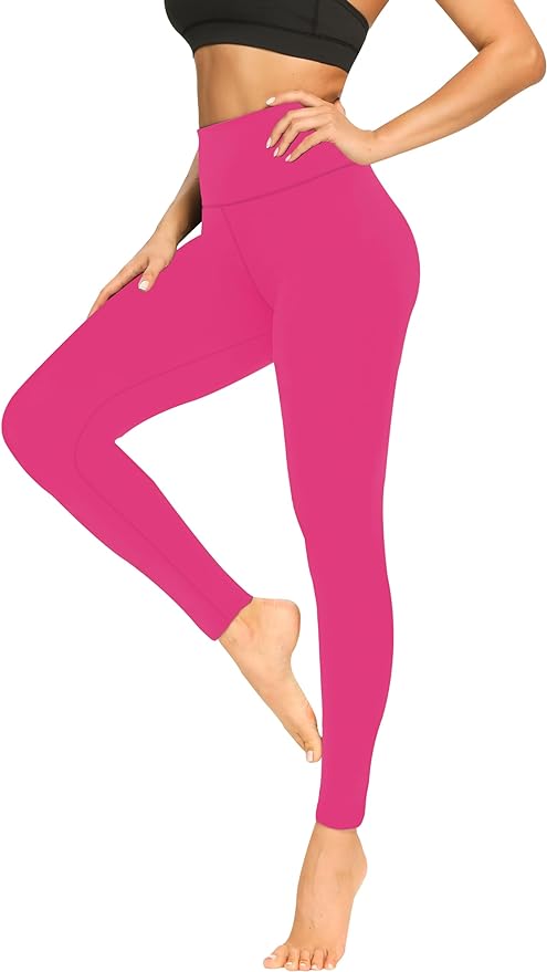 FULLSOFT Buttery Soft Leggings for Women - High Waisted Tummy Control No See Through Workout Yoga Cycling Tights Pants