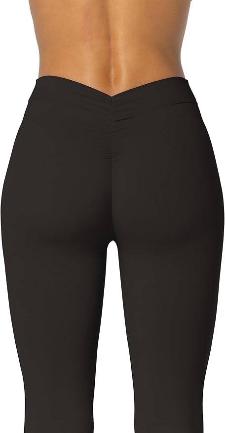 Sunzel Flare Leggings, Crossover Yoga Pants with Tummy Control, High-Waisted and Wide Leg