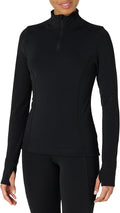 Amazon Essentials Women's Active FormFlex Buttery Soft Slim Fit Quarter Zip Long Sleeve Pullover Jacket