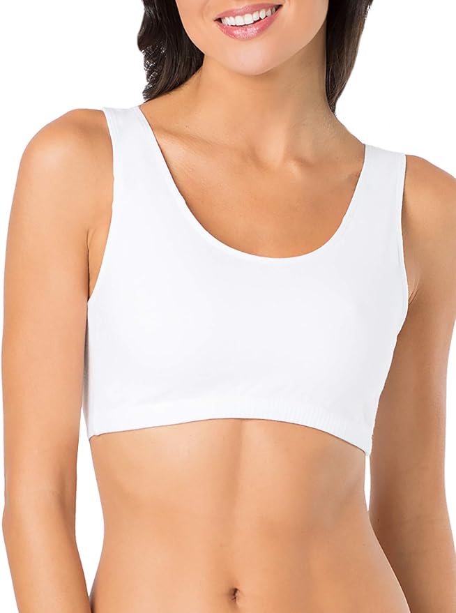 Fruit of the Loom Women's Cotton Tank Bra for Women - Ultimate Comfort & Breathable Fit