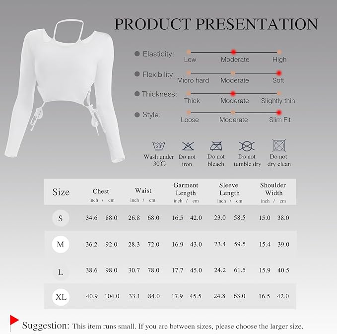 JBT Halter Neck Long Sleeve Strap Yoga Wear, Unique Waist & Strap Design, Comfortable & Breathable for Activewear