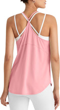 G4Free Workout Athletic Tank Tops for Women Racerback Lightweight Gym Pilates Y-Back Loose Fit Running Tanks Top