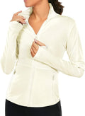 VUTRU Women's Workout Yoga Jacket Full Zip Running Athletic Track Jacket