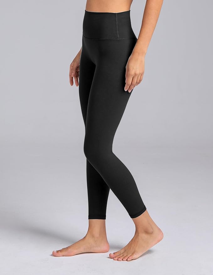 Colorfulkoala Dreamlux No Front Seam Leggings for Women 25"/28" Inseam, High Waisted Buttery Soft Yoga Pants