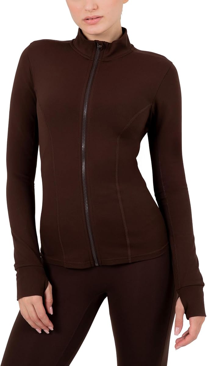 YITTY Active Women's Ultraluxe Full Zip Jacket, Athleisure, 4-Way-Stretch, Thumbholes