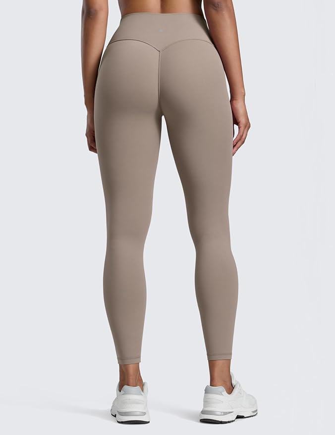 CRZ YOGA Secretsculpt Butterlift Workout Leggings 25" - No Front Seam High Waisted Womens Yoga Pants Booty Scrunch Butt