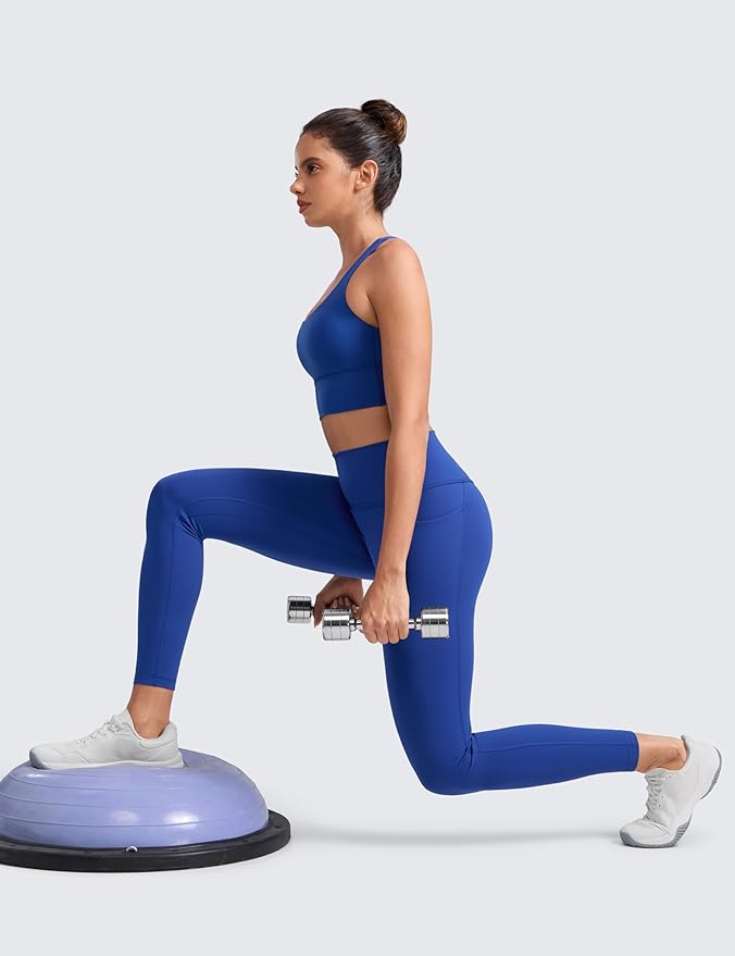 CRZ YOGA Butterlift Workout Leggings Pockets 25" - High Waist Pilates Athletic Gym Womens Yoga Pants Buttery Soft