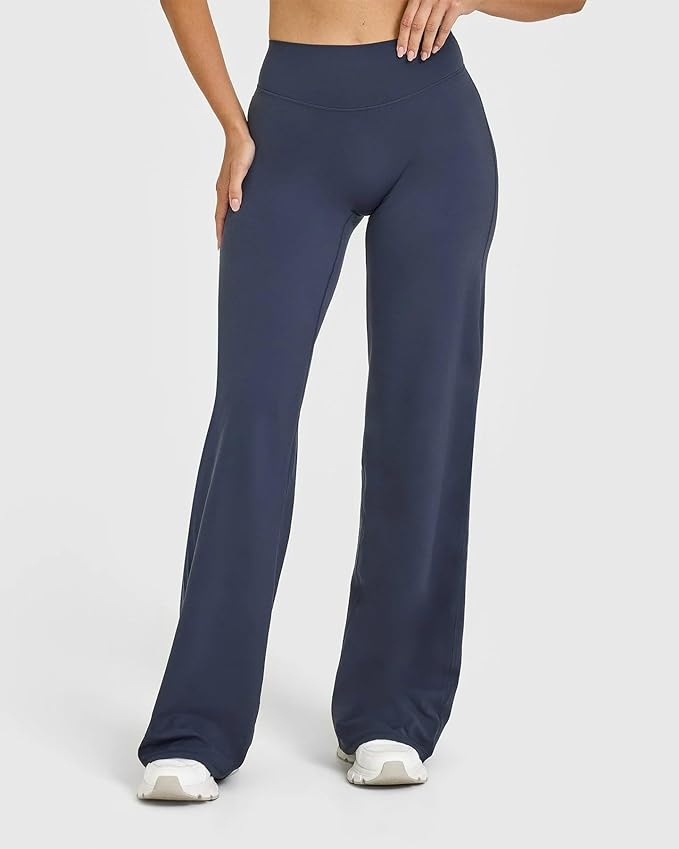 OQQ Yoga Pants Women High Waist Stretch Casual Soft Straight Leg Bottoms