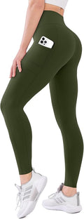 High Waisted Leggings with Pockets for Women Buttery Soft Full Length Capri Workout Yoga Pants