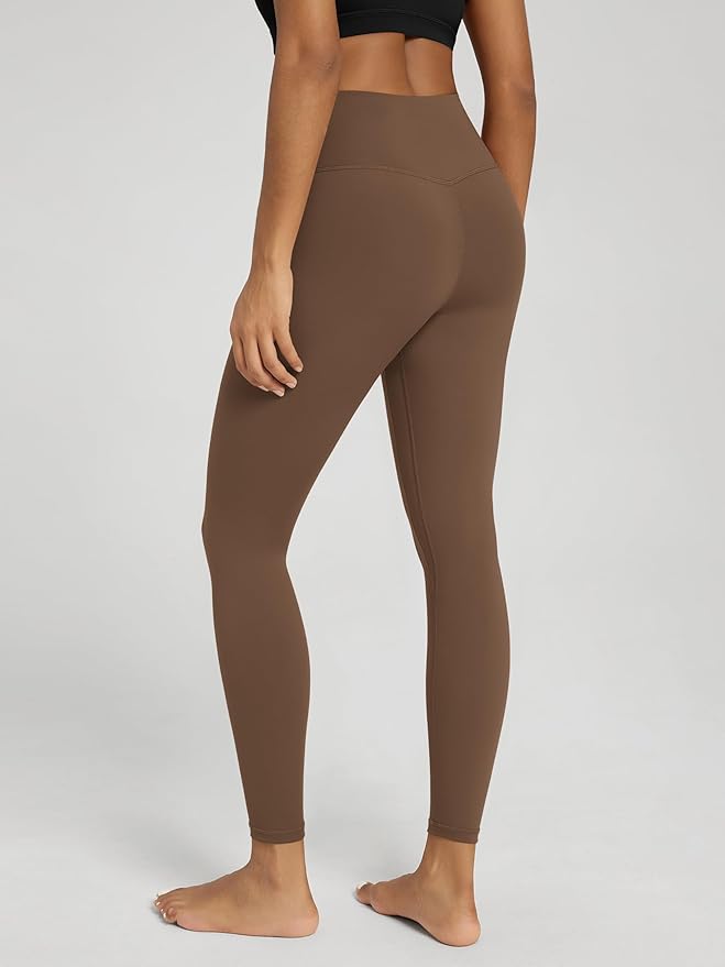 ODODOS Women's Cross Waist Yoga Leggings with Inner Pocket, 23"/25"/28" Gathered Crossover Workout Yoga Pants