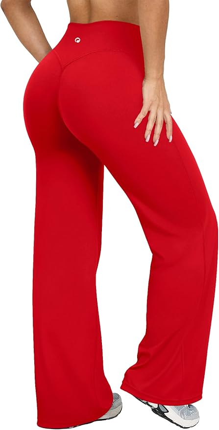 OQQ Yoga Pants Women High Waist Stretch Casual Soft Straight Leg Bottoms