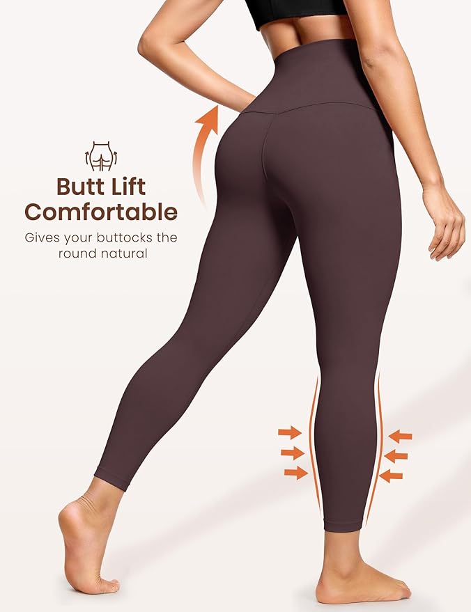 Laite Hebe Leggings for Women - High Waisted Full Length Buttery Soft Yoga Pants for Workout Athletic Daily