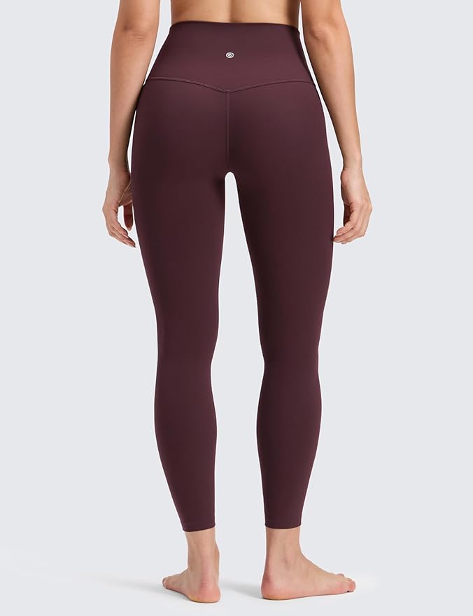 CRZ YOGA Butterluxe No Front Seam Yoga Leggings 25" - High Waisted Womens Lounge Pants Pilates Workout Athletic Buttery Soft