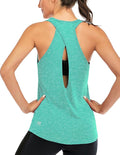 ICTIVE Womens Cross Backless Workout Tops for Women Racerback Tank Tops Open Back Running Muscle Tank Yoga Shirts